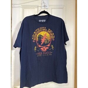 Grateful Dead Liquid Blue T-Shirt XL Red Rocks 1987 Concert Tour Tee